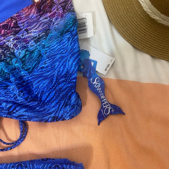 Blue Patterned Bikini Set - Picture 3 of 4